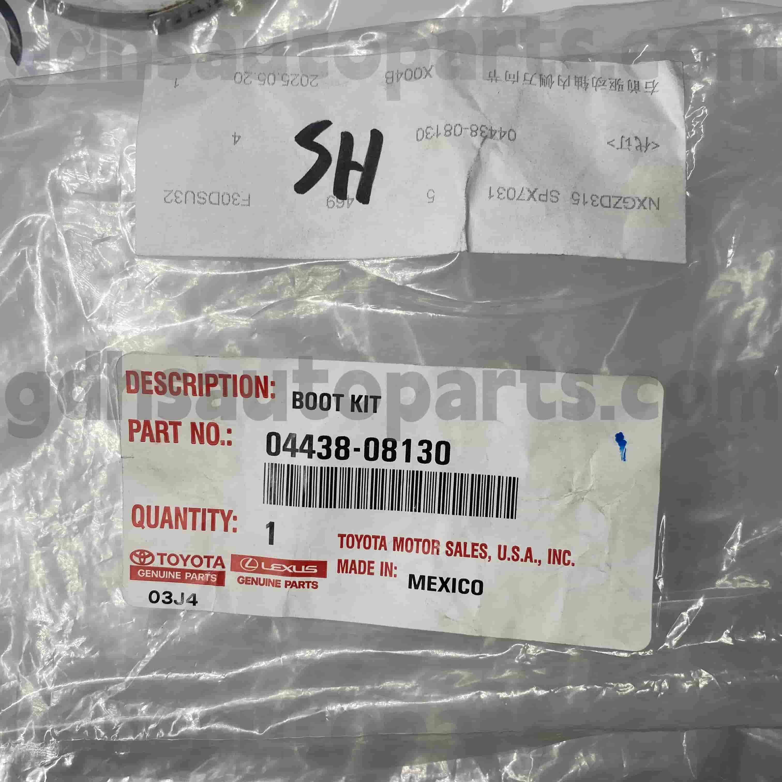 04428-08130 تويوتا الأجزاء الأصلية CV التمهيد للهيكل لا. GSV40/60 GSL3#