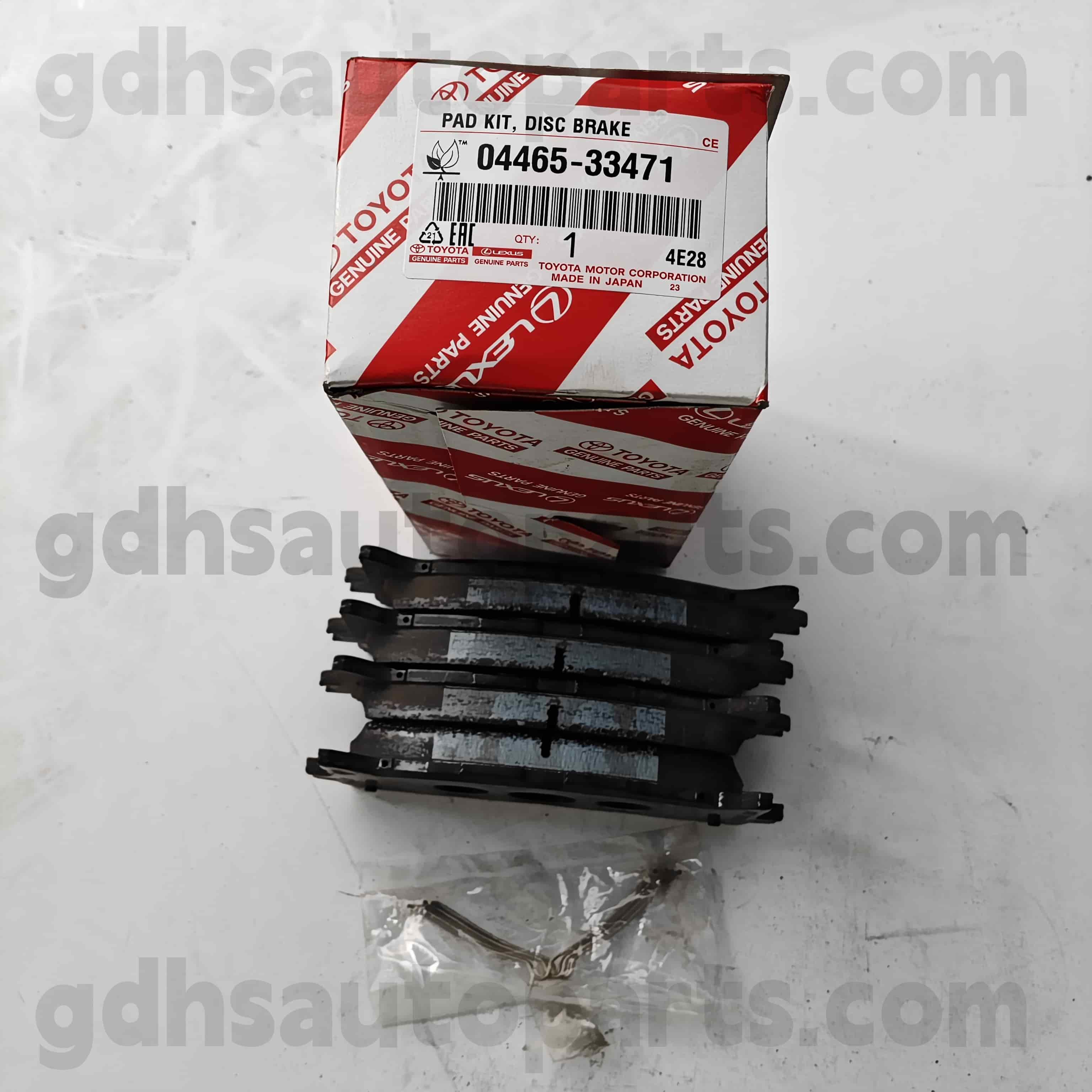 04465-33471 Toyota Parts Parts Prake Plads Fort Forts for Camry 、 exus es240/350 Chassis no. ACV51 ، ASV50 ، AVV50..TAIW