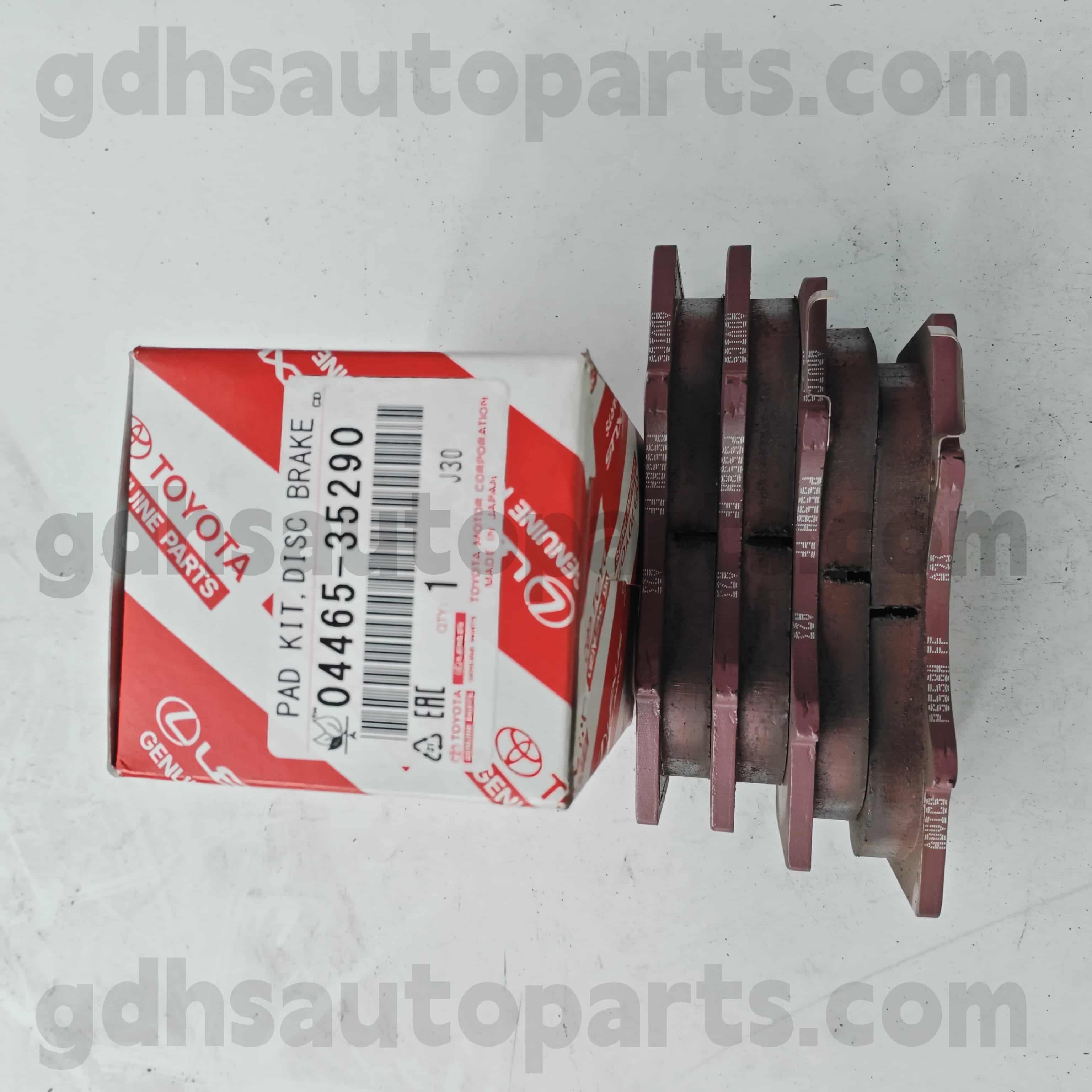 04465-35290 Toyota Parts Parts Prake Pad For More For Land Cruiser Prado 、 Fortuner 、 FJ Cruiser 、 Hilux 、 Sequoia Chassis No.grj12#، KDJ120 ، KZJ120 ، LJ12#، RZJ12#، TRJ12#.. ARL ، GNCC ، GEN