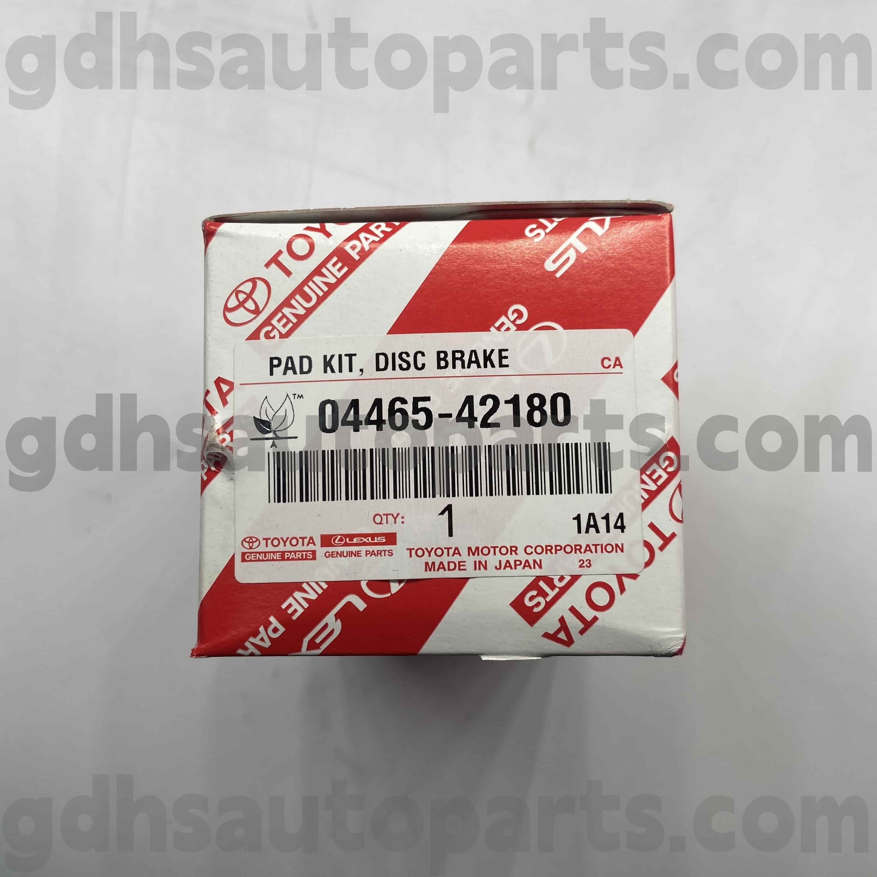 04465-42180 تويوتا أجزاء أصلية منصات الفرامل الأمامية لـ Harrier/Hybrid ، Mirai Chassis No. ACA3# ZGR2# AS