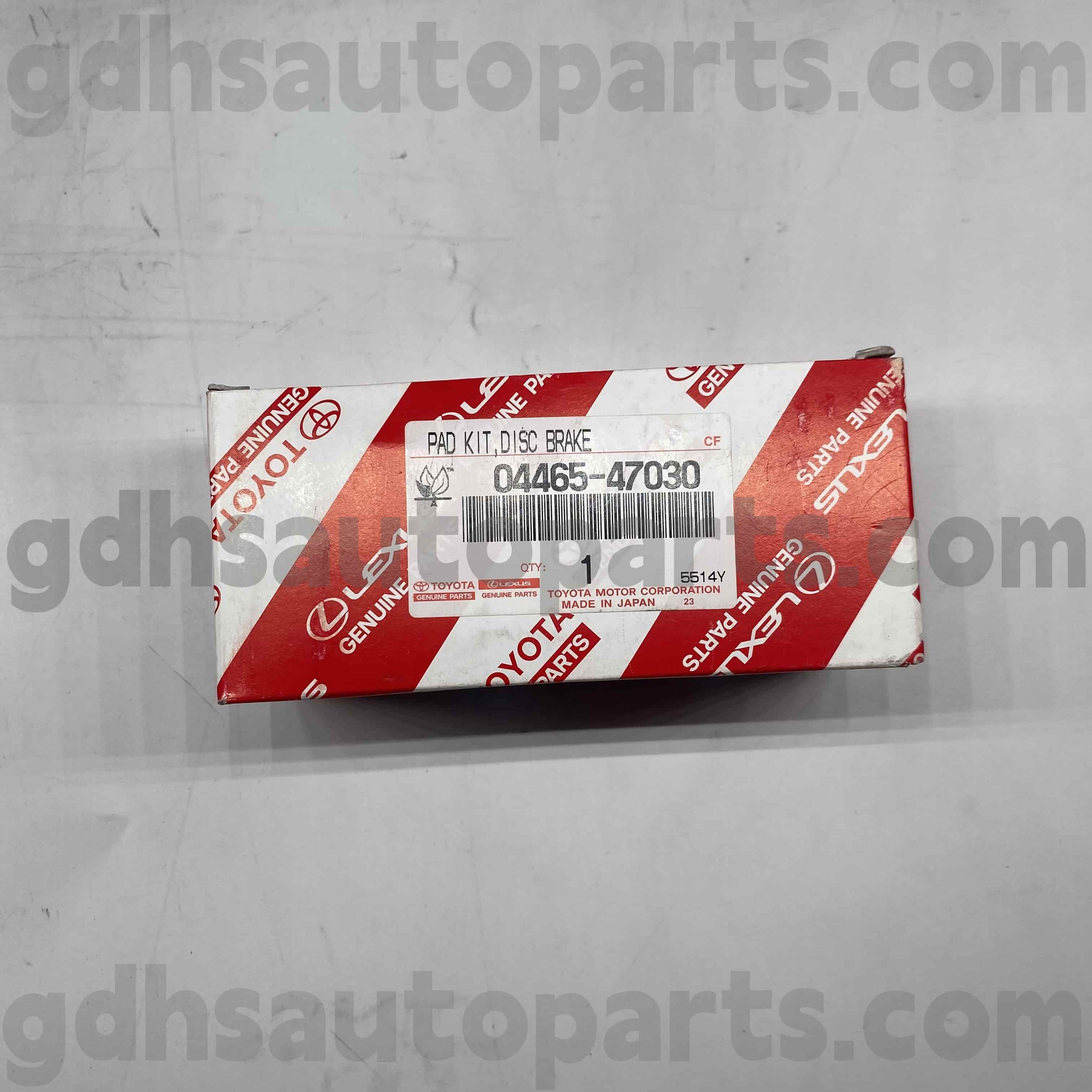 04465-47030 تويوتا أجزاء أصلية منصات الفرامل الأمامية لبريوس ، هيكل سيليكا لا. ZZT230