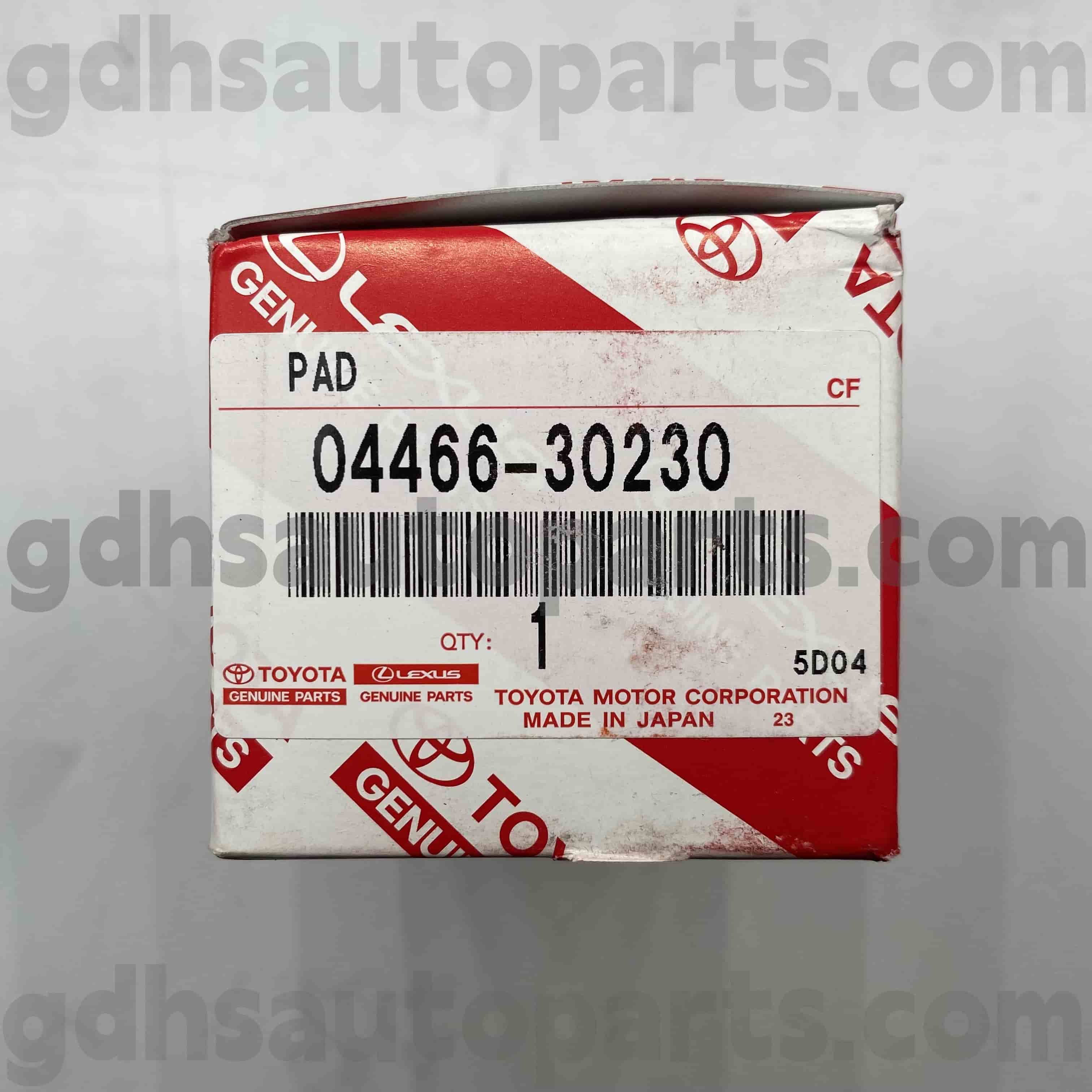 04466-30230 تويوتا أجزاء أصلية منصات الفرامل الخلفية للعلامة X ، التاج ، ريز هيكل لا. GRS20# GRX13#