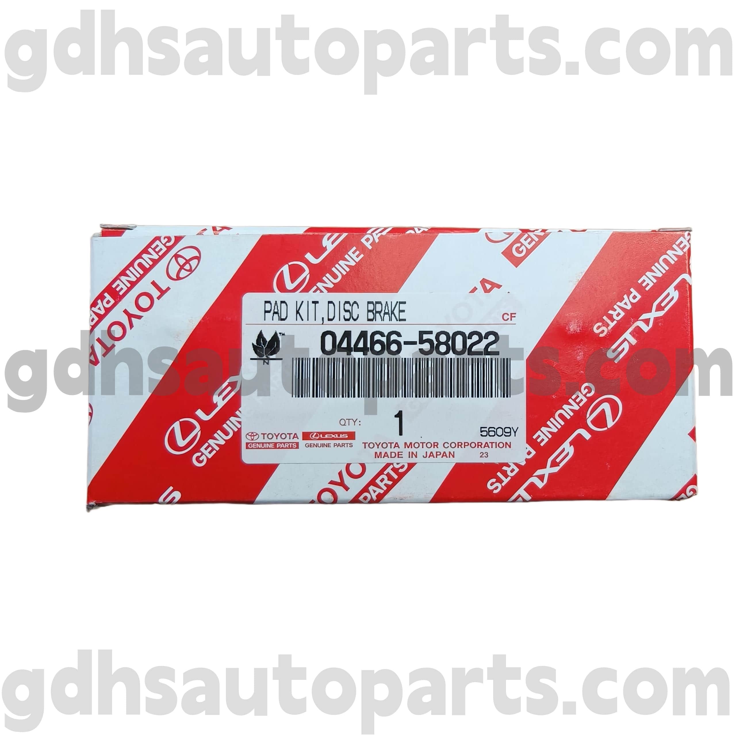 04466-58022 Toyota Parts Parts Prakes Brake Brake Placs for Alphard/Vellfire/HV Chassis No. GGH30