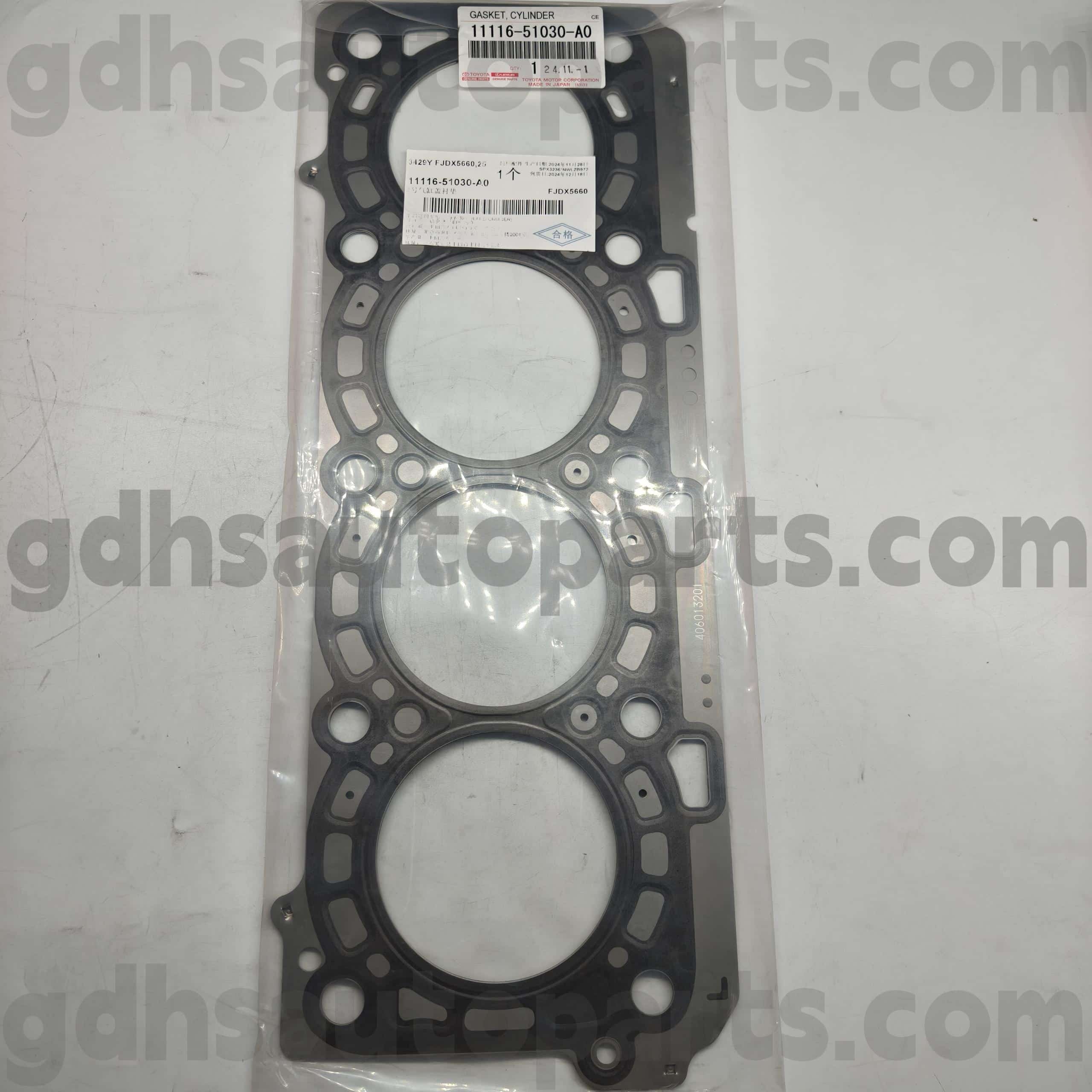 11116-51030-A0 تويوتا الأجزاء الأصلية غلاف الأسطوانة الحلقة المطاطية ل Land Cruiser ، LX450D/570