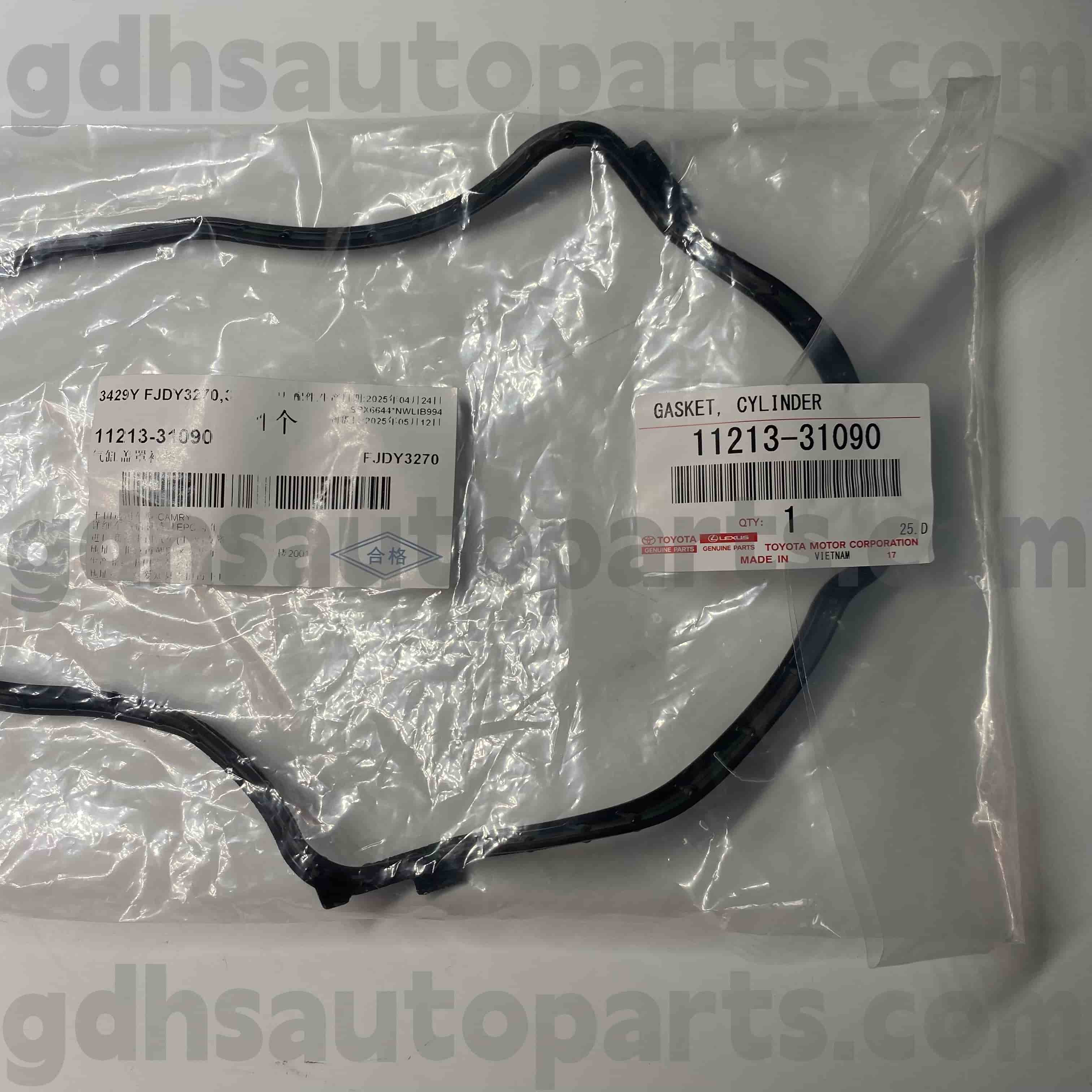 11213-31090 تويوتا الأجزاء الأصلية صمام يمين حلقة المطاط لقرن ， لكزس LS500/500H هيكل رقم GGH30