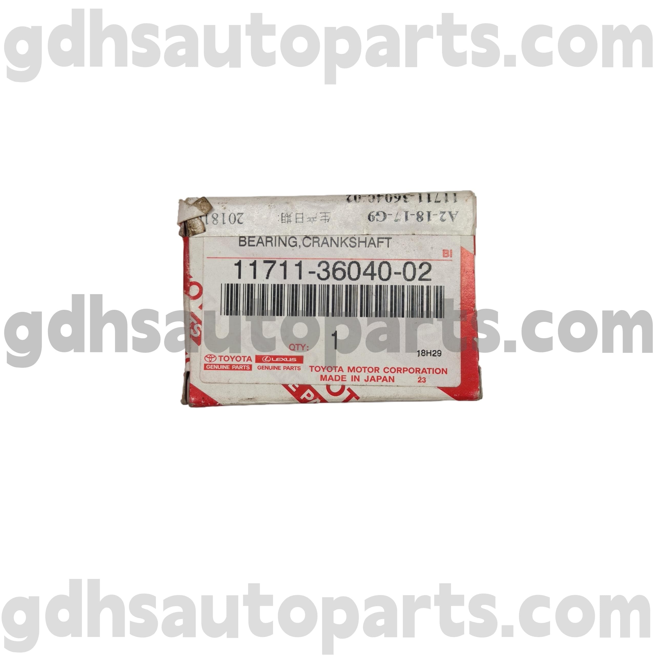 11711-36040-02 محمل العمود المرفقي لقطع غيار تويوتا الأصلية لـ VENZA، SIENNA، CAMRY Chassis NO.AYH30