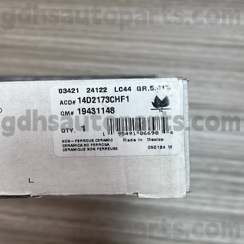 14D2173CHF1 ACDELCO BRAKE PAD لـ Escalade OE NO. 19431148