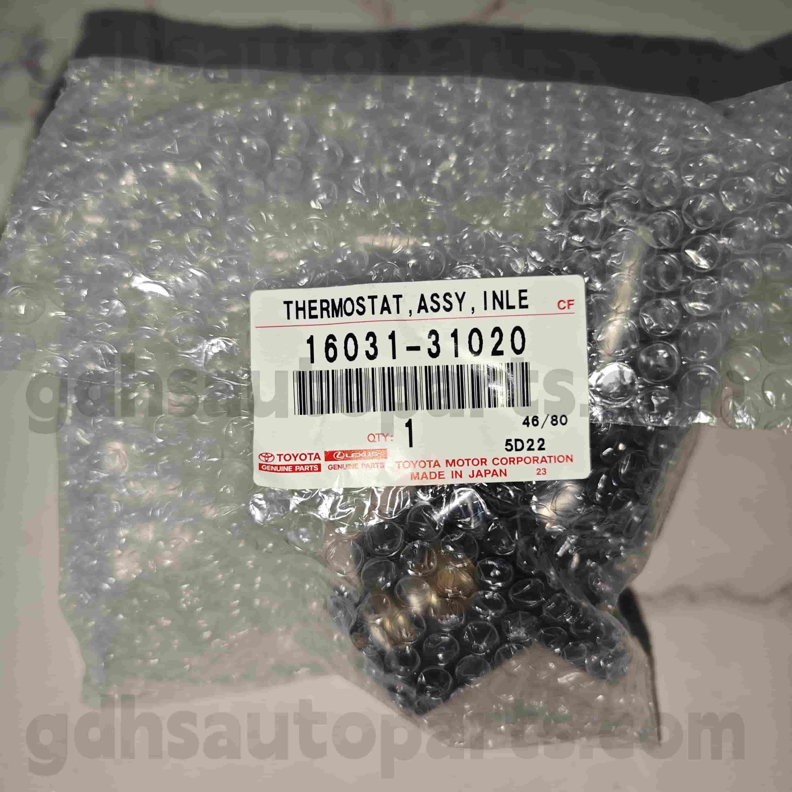 16031-31020 Toyota الأجزاء الأصلية ترموستات لكزس GS30/35/43/460 、 التاج/الهيكل الهجين لا. 3GRFE..RGS202