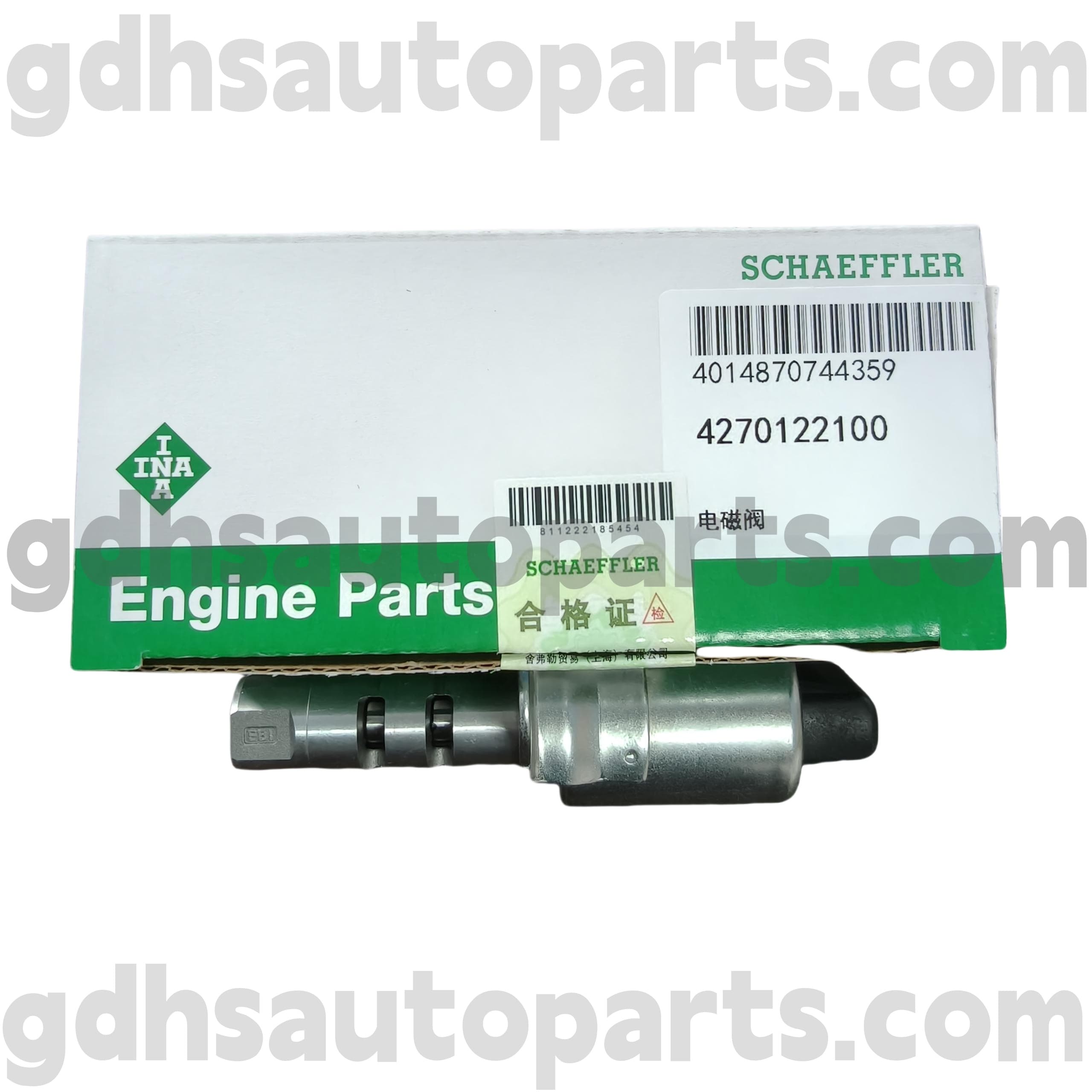 4270122100 SCHAEFFLER INA CAMMSHAND SLENOID VALVE لـ Range Rover Evoque ، Land Rover Freelander 2 ، Range Rover OE NO. LR025652