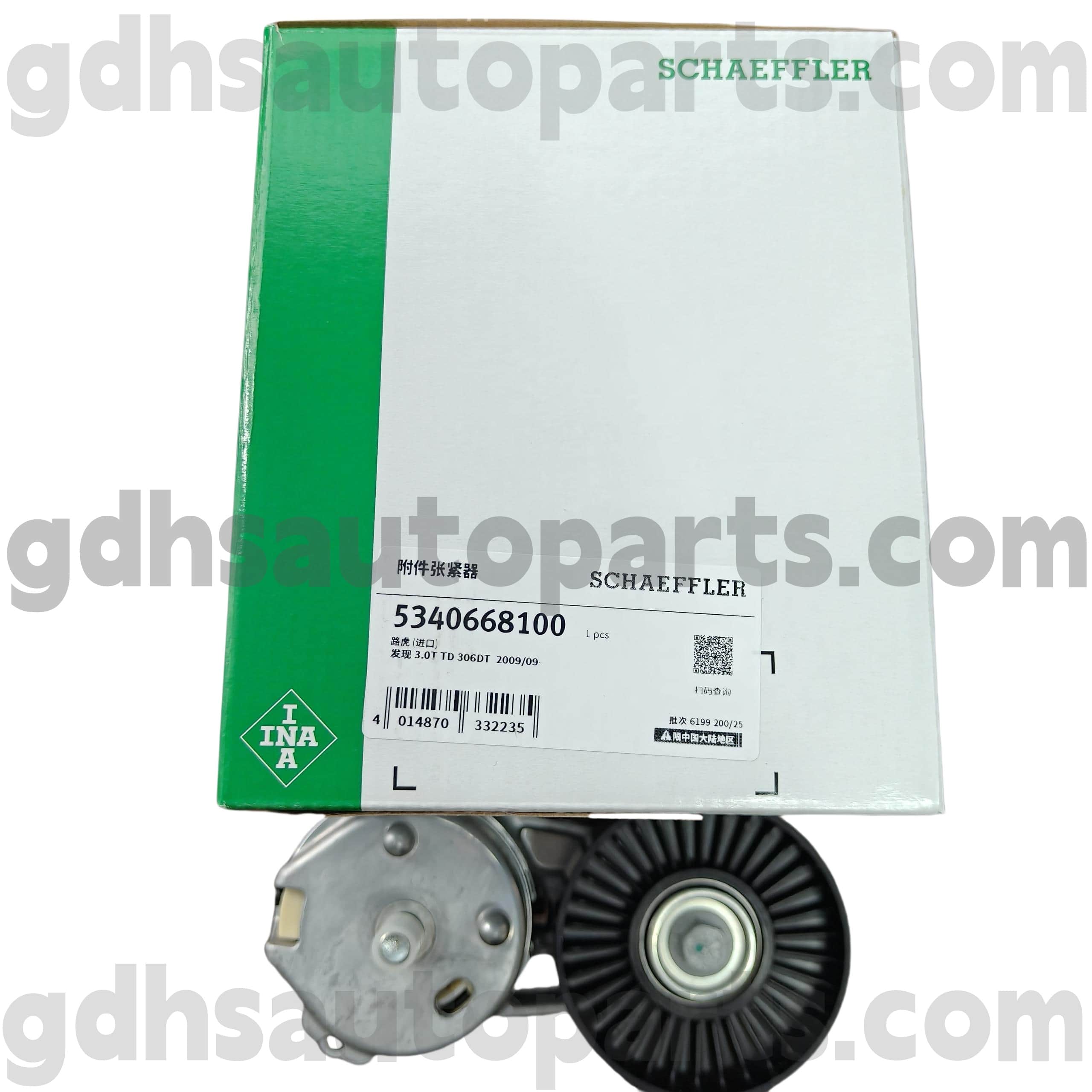 5340668100 SCHAEFFLER INA DRIVE BELT TENECTIONER لـ Range Rover ، Range Rover Sport ، Land Rover Discovery 4 OE NO. LR035493
