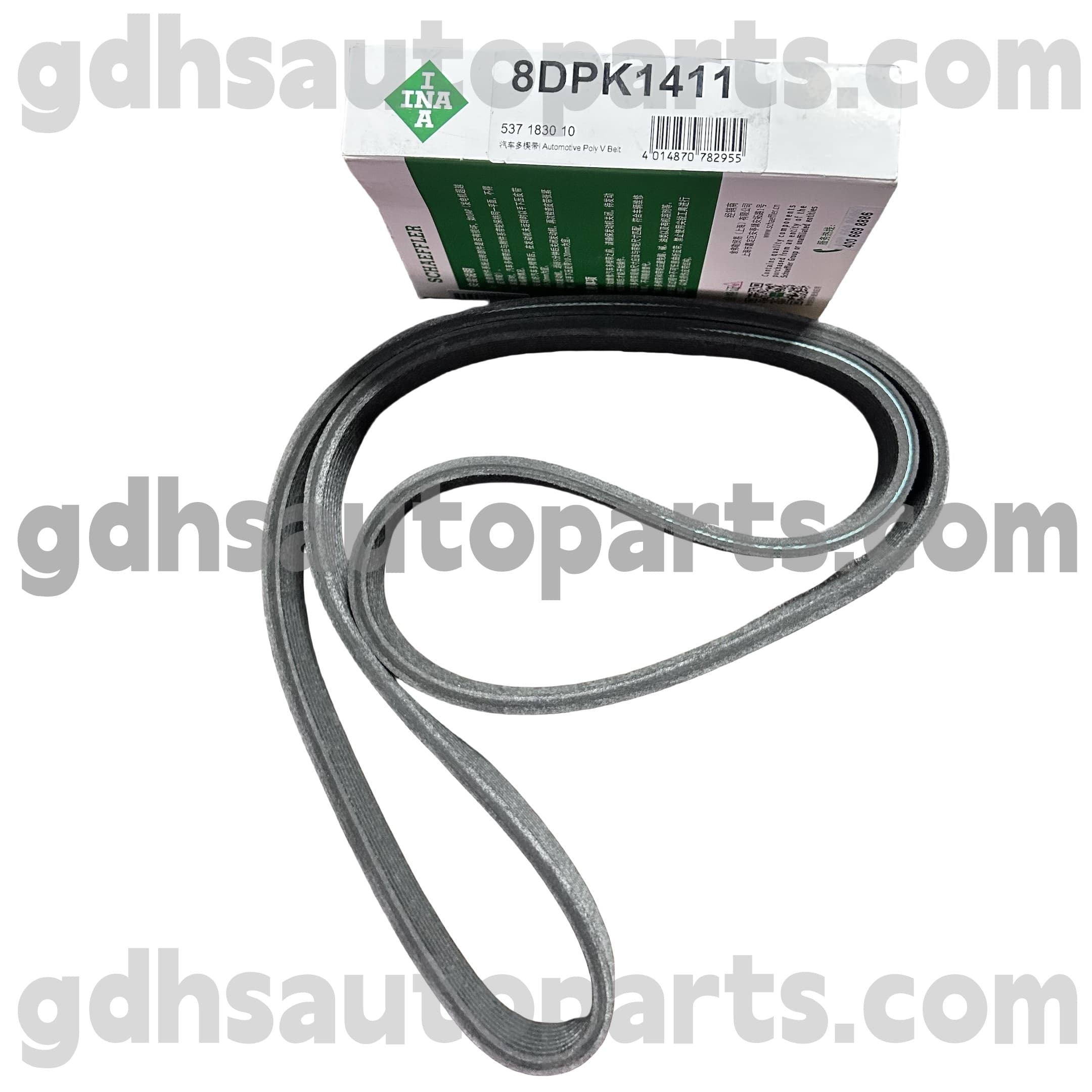 5371830100 Schaeffler INA Supercharger Drive Belt for Jaguar XJ ، Jaguar XF ، Jaguar XE ، Jaguar XK ، F-Type ، F-Pace OE. C2D39175