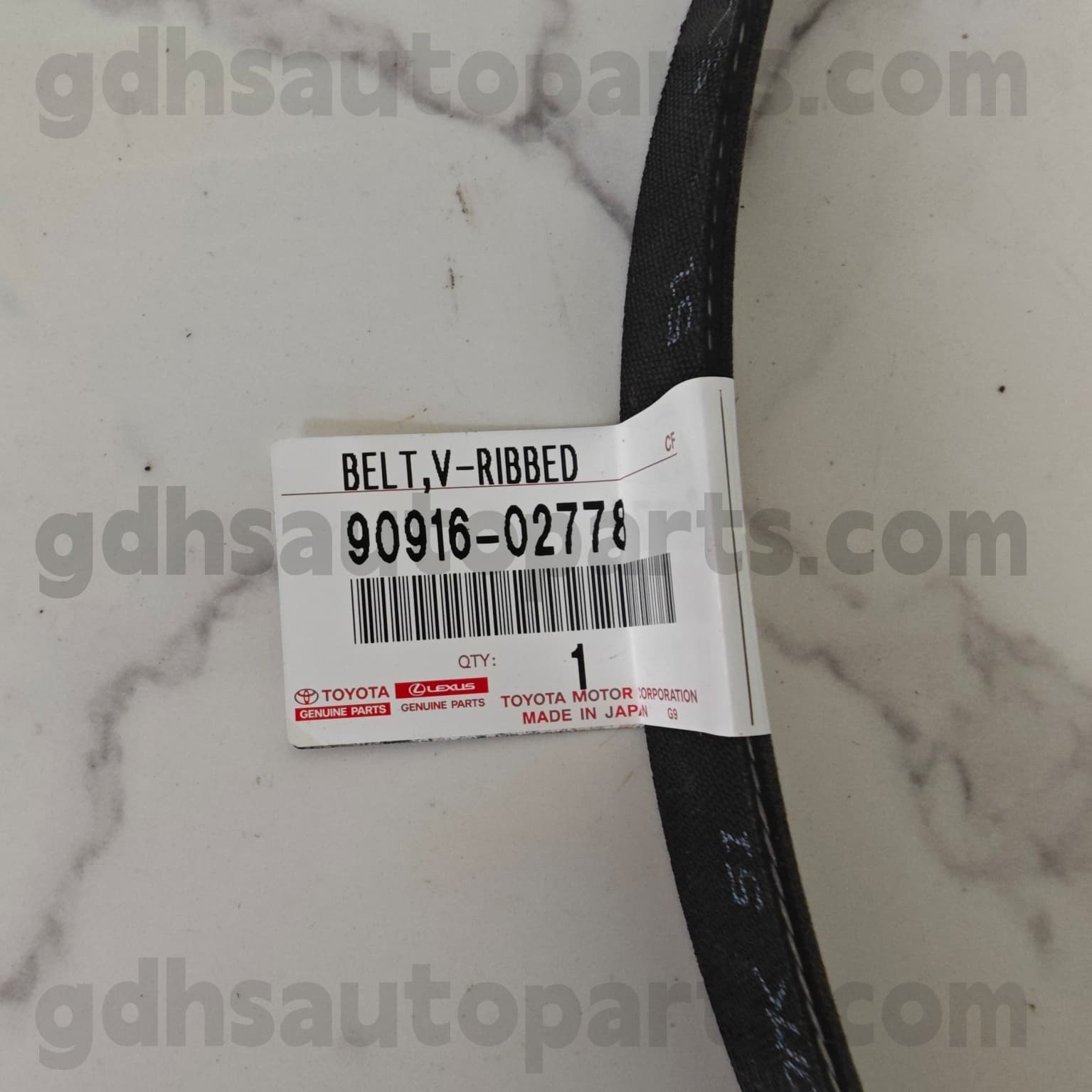 90916-02778 تويوتا حزام محرك أجزاء أصلية لـ RAV4 、 Camry/Hybrid Chassis No. A25afks..Axaa54..eur