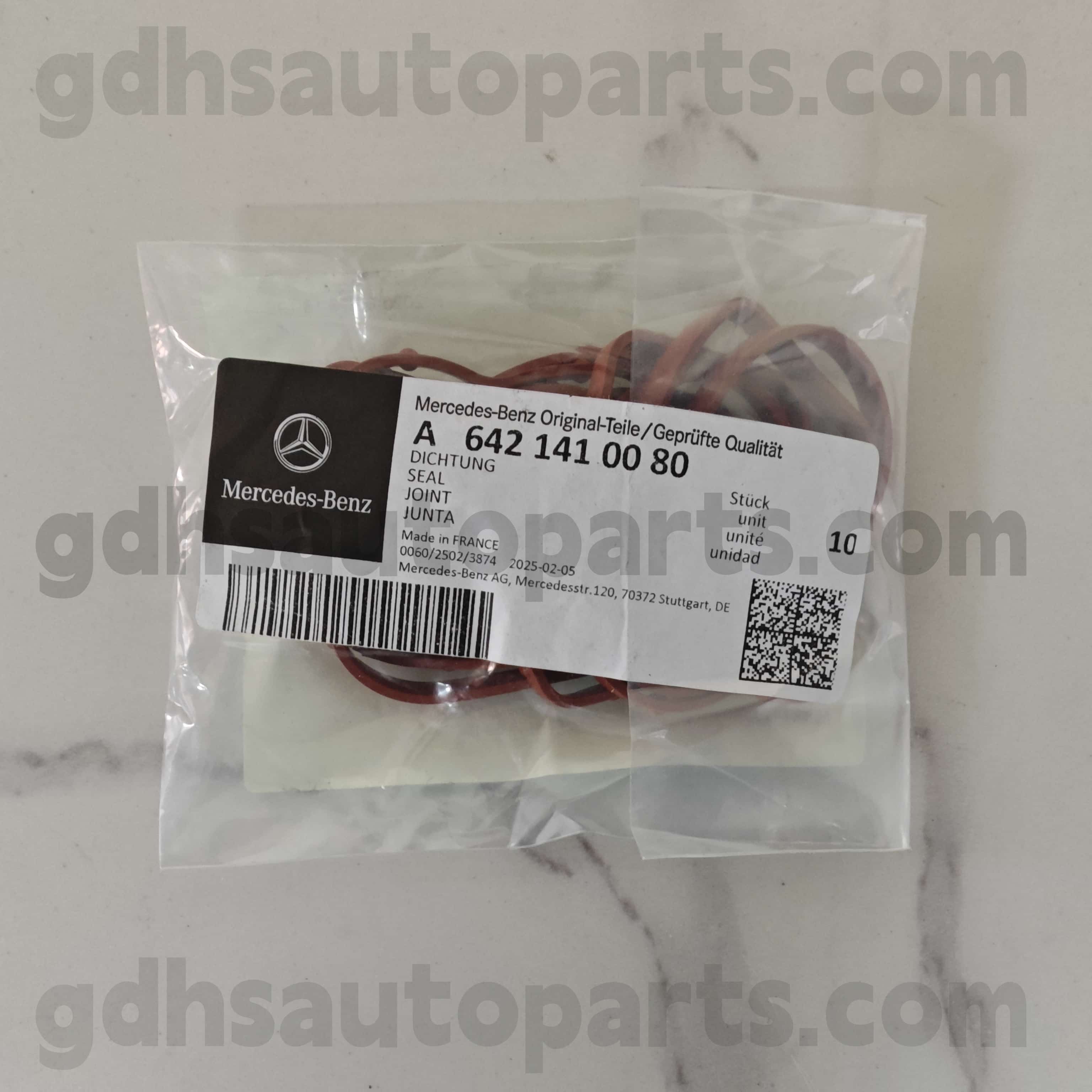 A 642 14100 80 Mercedes-Benz Parts Genuine Parts O-Ring لـ 642855 OM642 ， 642890 OM642，642820 642，642868 OM642，642887 OM642